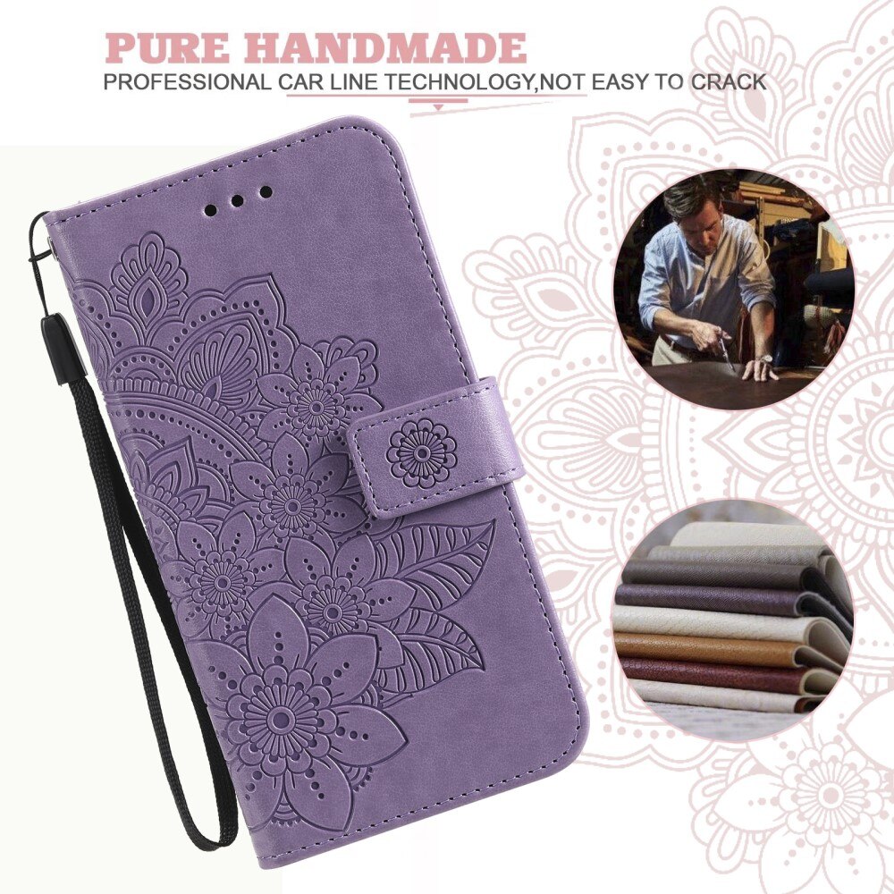 Xiaomi 13T Pro Leather Cover Mandala Purple