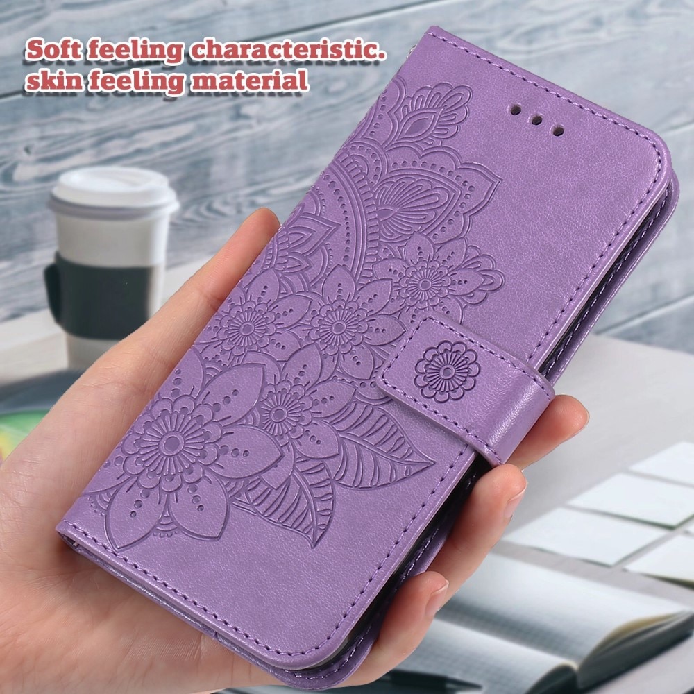 Xiaomi 13T Pro Leather Cover Mandala Purple