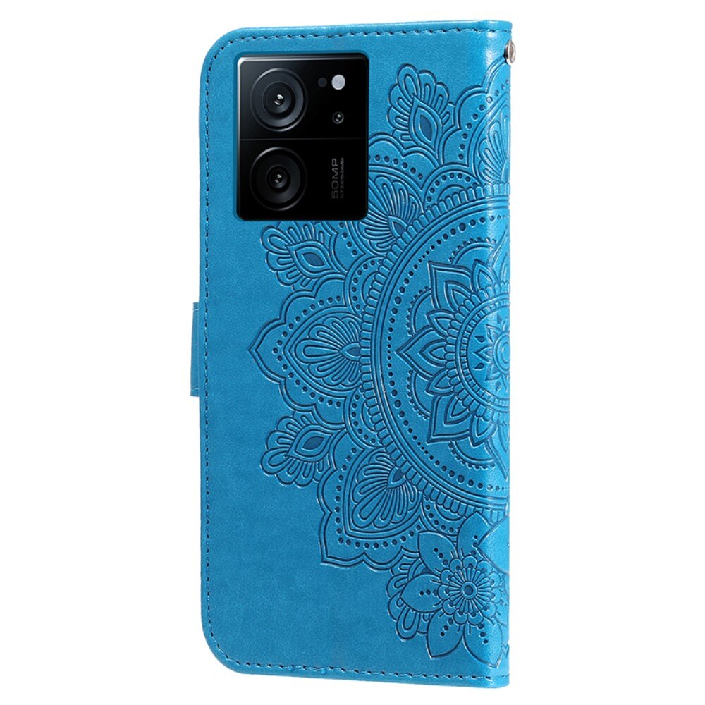 Xiaomi 13T Pro Leather Cover Mandala Blue