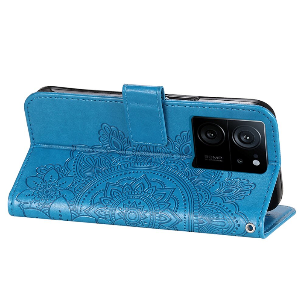 Xiaomi 13T Pro Leather Cover Mandala Blue