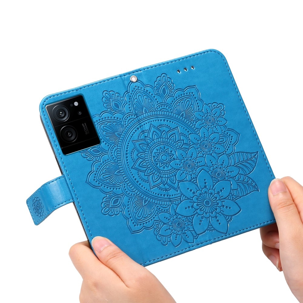 Xiaomi 13T Leather Cover Mandala Blue