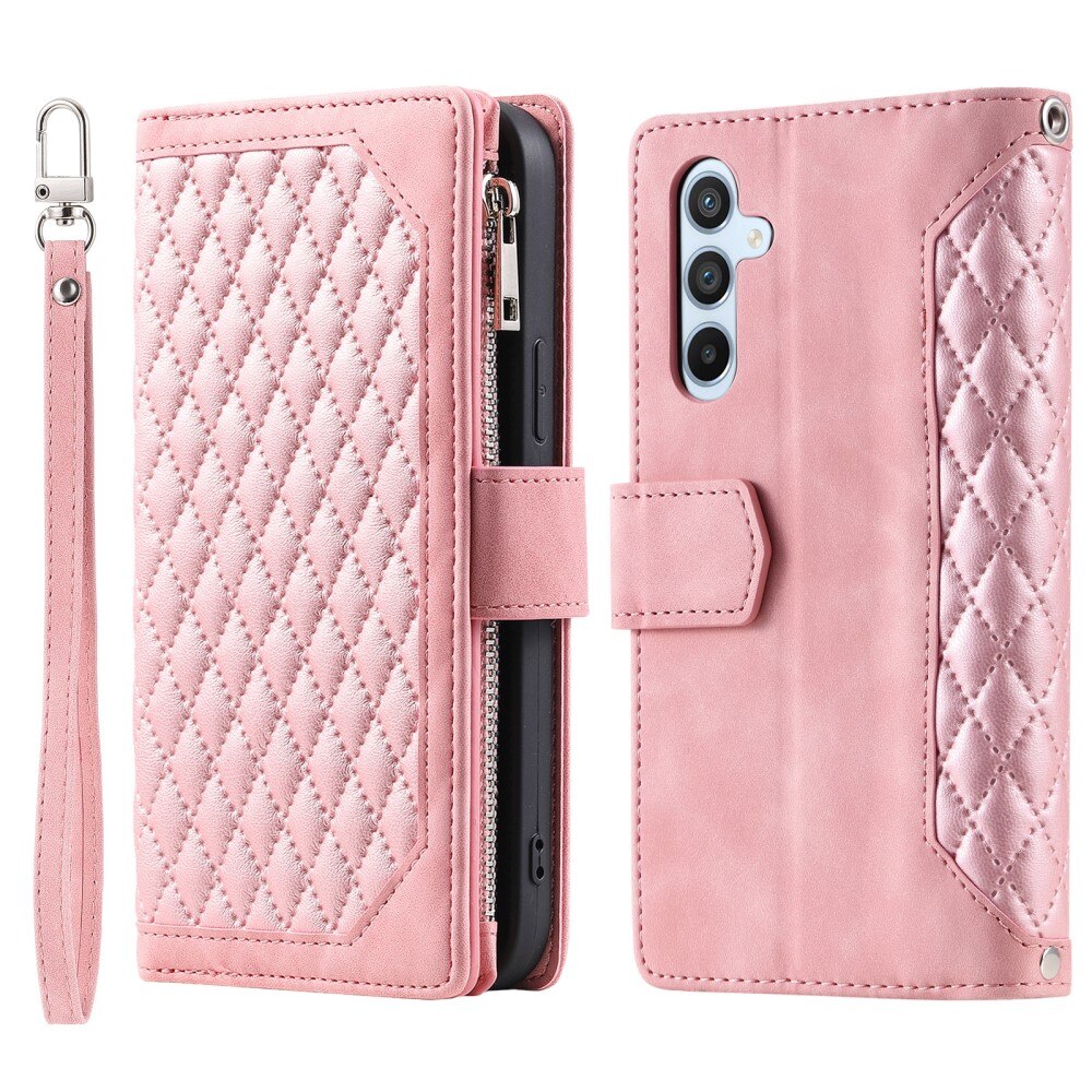 Samsung Galaxy A15 Wallet/Purse Quilted Pink