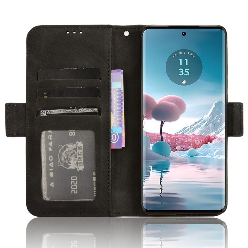 Motorola Edge 40 Neo Multi Wallet Case Black