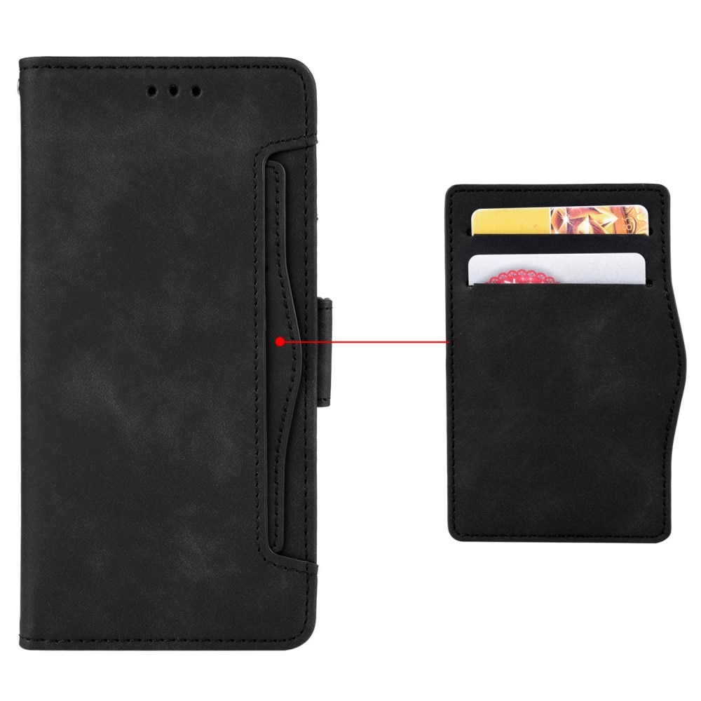 Motorola Edge 40 Neo Multi Wallet Case Black