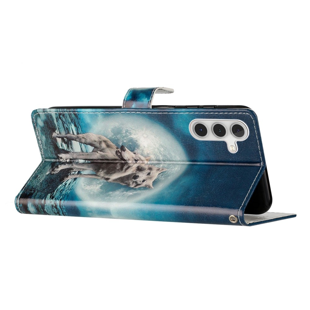 Samsung Galaxy A15 Wallet Book Cover Wolves