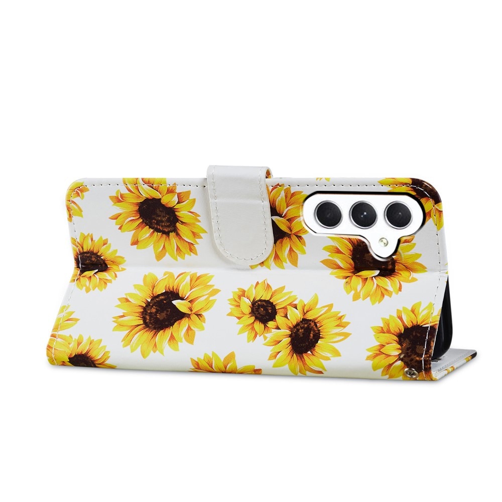 Samsung Galaxy A15 Wallet Book Cover Sunflowers