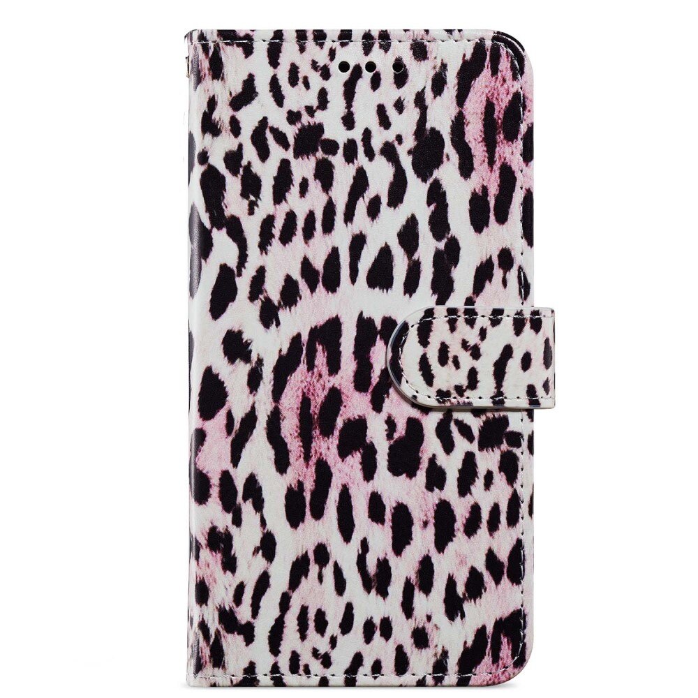 Samsung Galaxy A15 Wallet Book Cover Pink Leopard