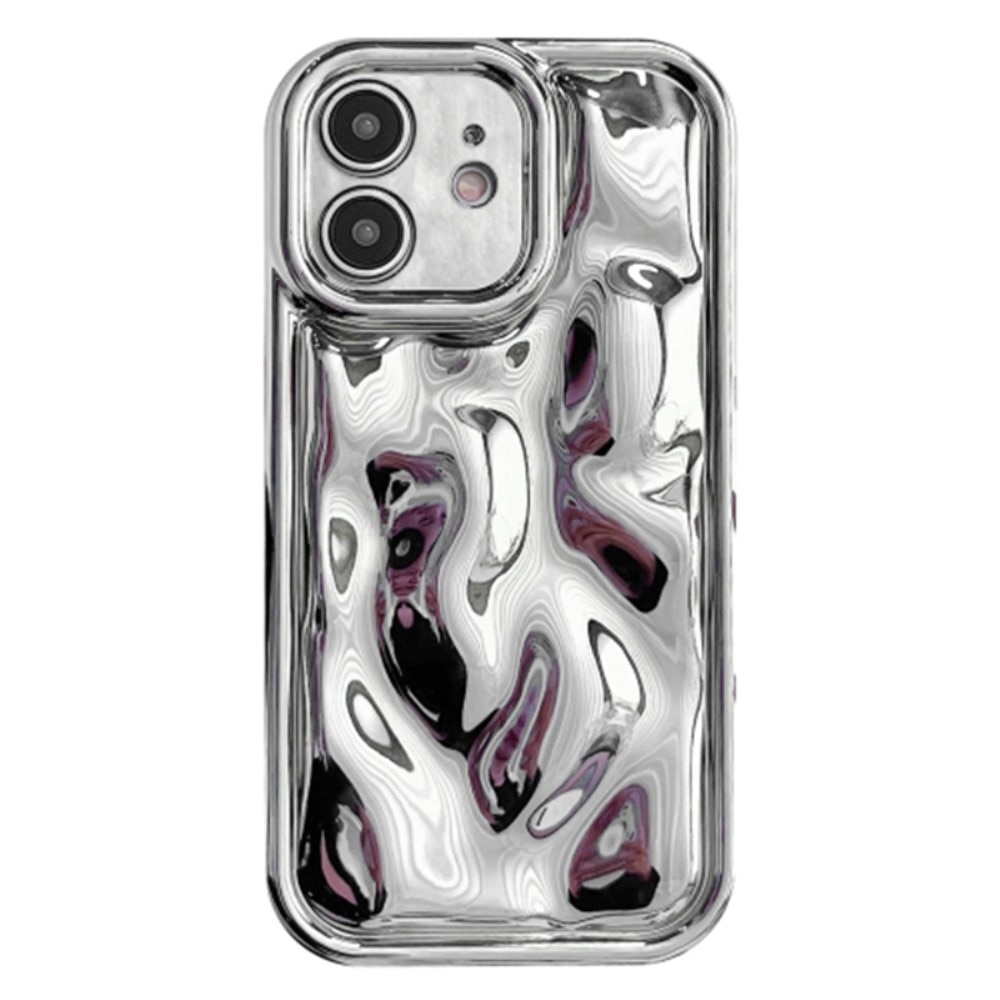 iPhone 12 Wavy TPU Case Silver