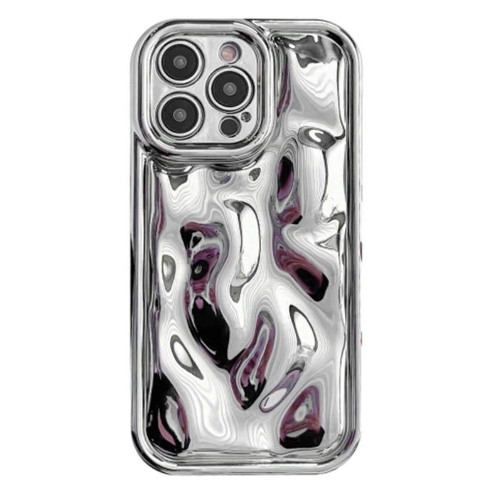 iPhone 15 Pro Wavy TPU Case Silver