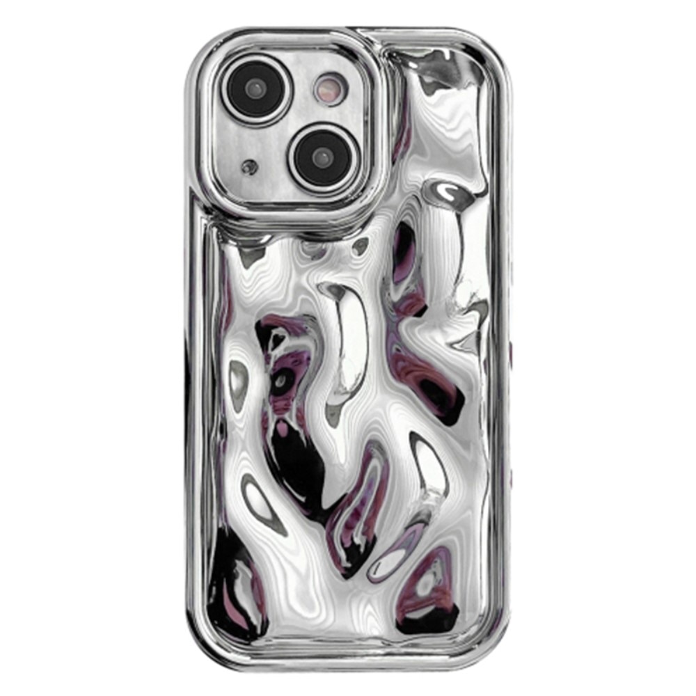 iPhone 15 Wavy TPU Case Silver