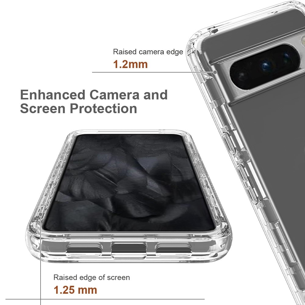 Google Pixel 8 Pro Full Cover Case Transparent