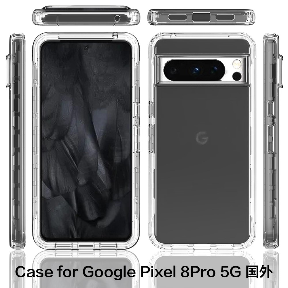 Google Pixel 8 Pro Full Protection Case Transparent