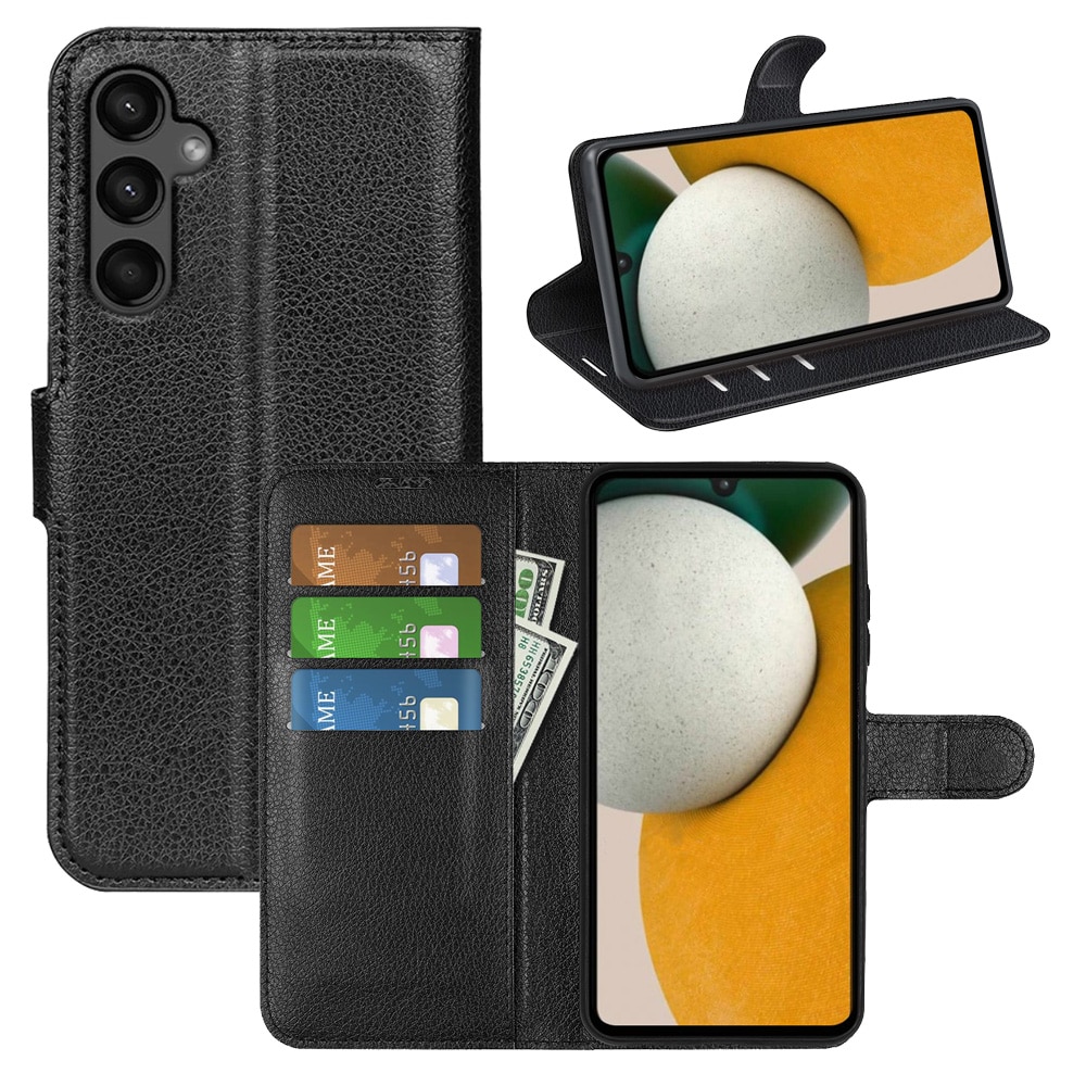 Samsung Galaxy A15 Wallet Book Cover Black