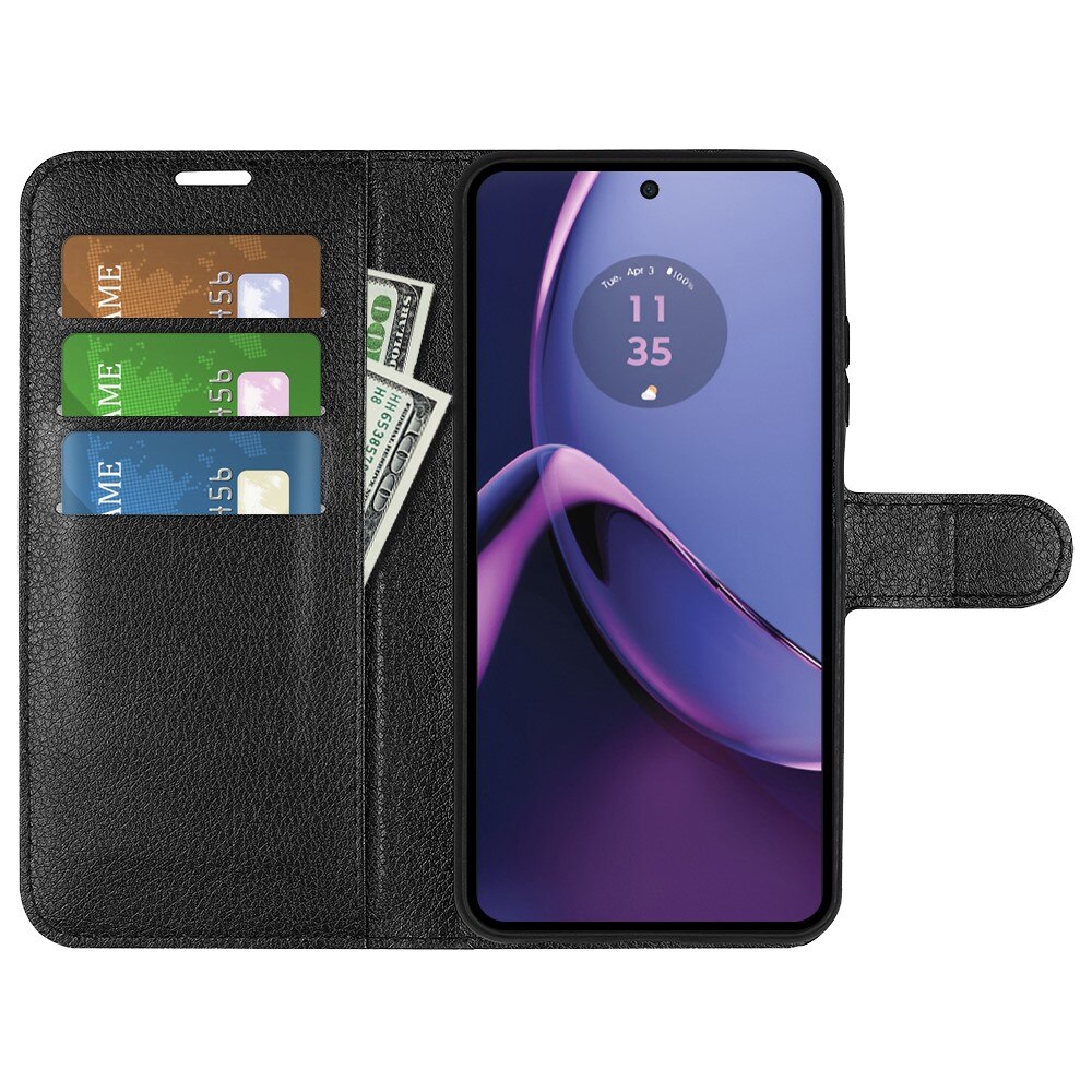 Motorola Moto G84 Wallet Book Cover Black