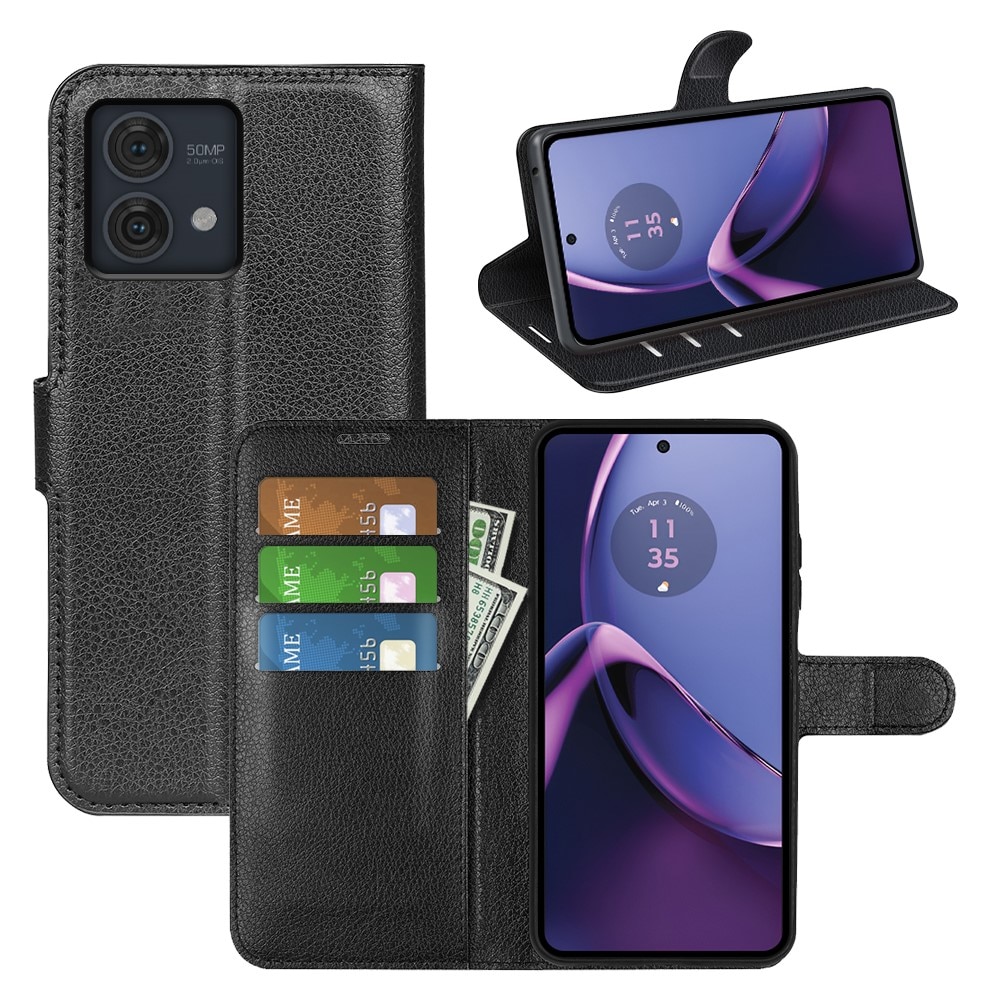 Motorola Moto G84 Wallet Book Cover Black