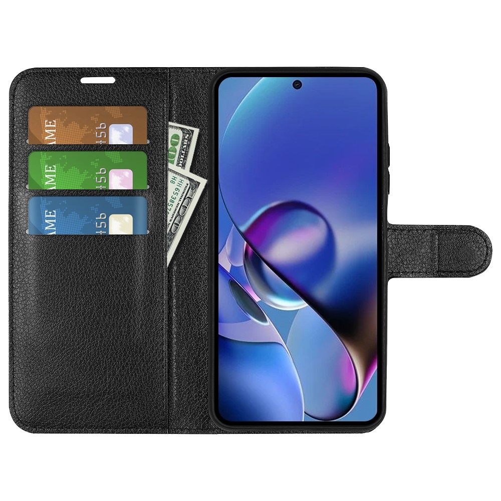 Motorola Moto G54 Wallet Book Cover Black