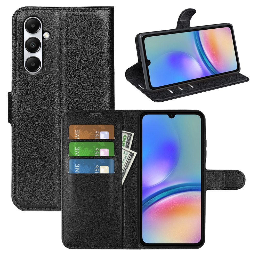 Samsung Galaxy A05s Wallet Book Cover Black