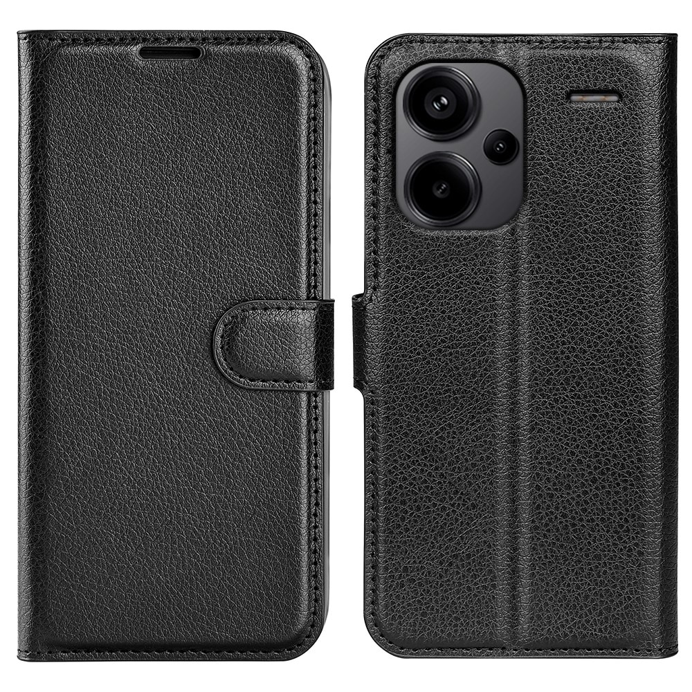 Xiaomi Redmi Note 13 Pro Plus Wallet Book Cover Black