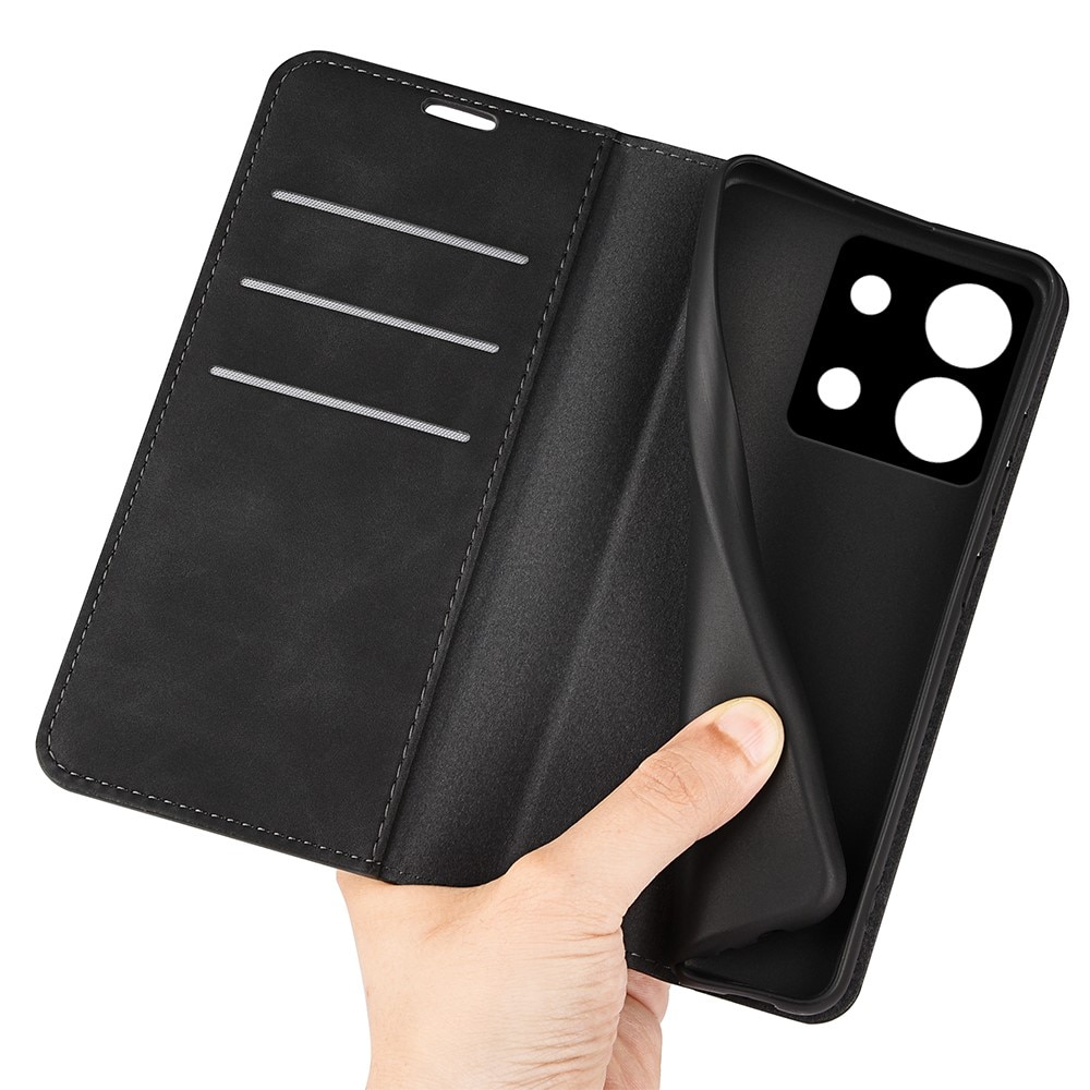 Xiaomi Redmi Note 13 Pro Slim Wallet Case Black