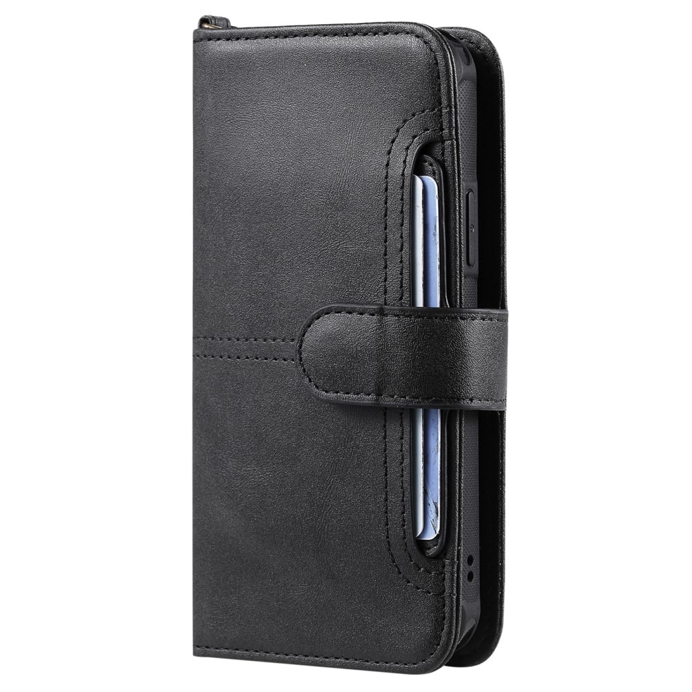 iPhone 15 Pro Magnet Leather Wallet Black