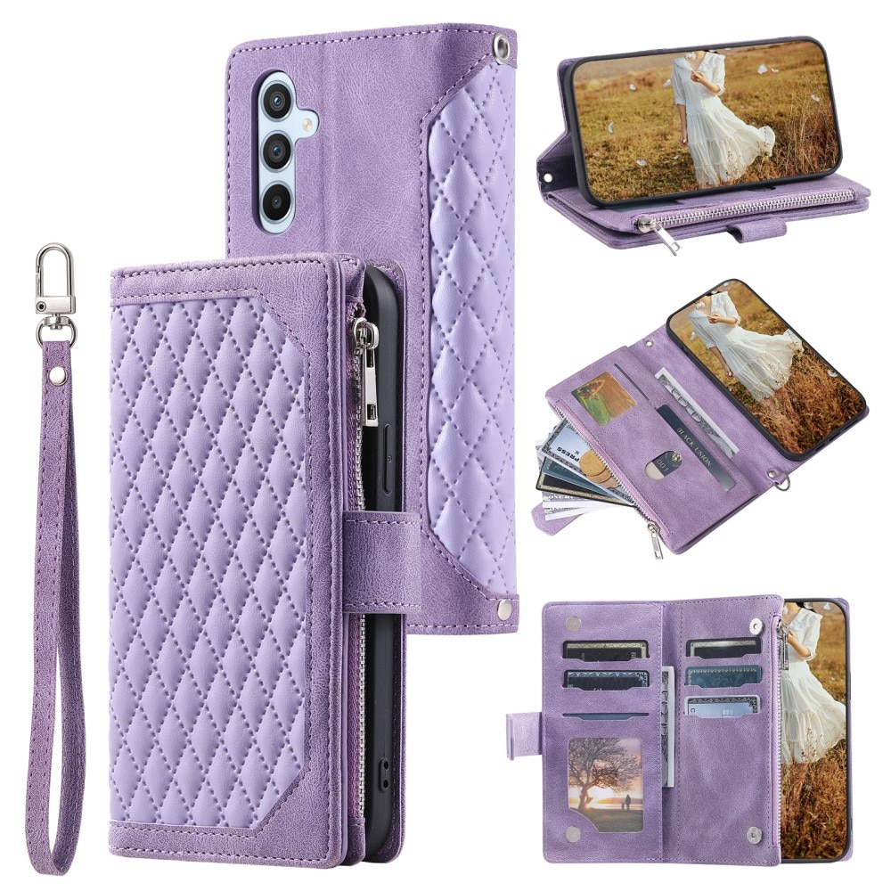 Samsung Galaxy S24 Wallet/Purse Quilted Purple