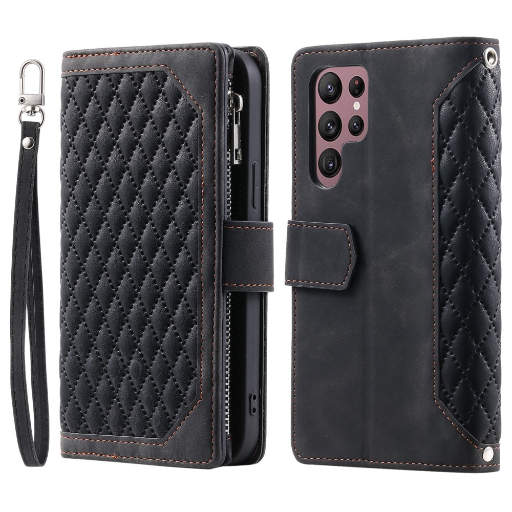 Samsung Galaxy S24 Ultra Wallet/Purse Quilted Black