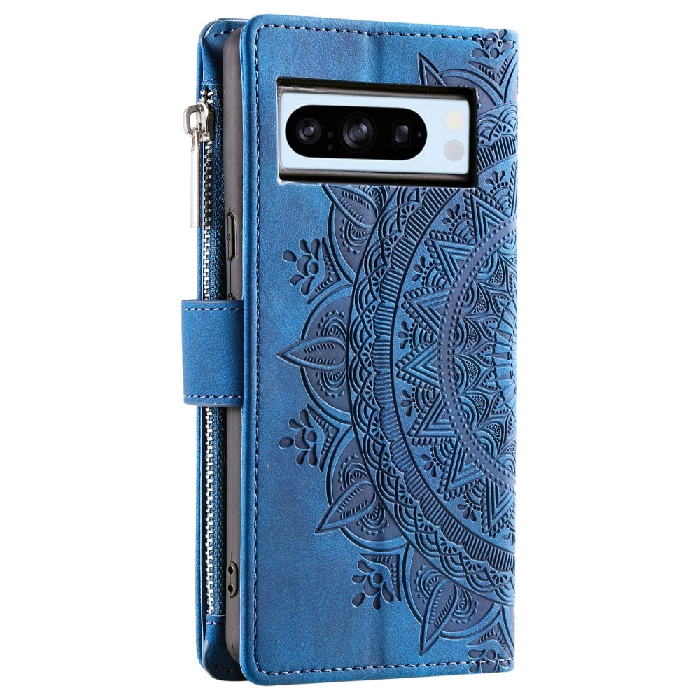 Google Pixel 8 Pro Wallet/Purse Mandala Blue