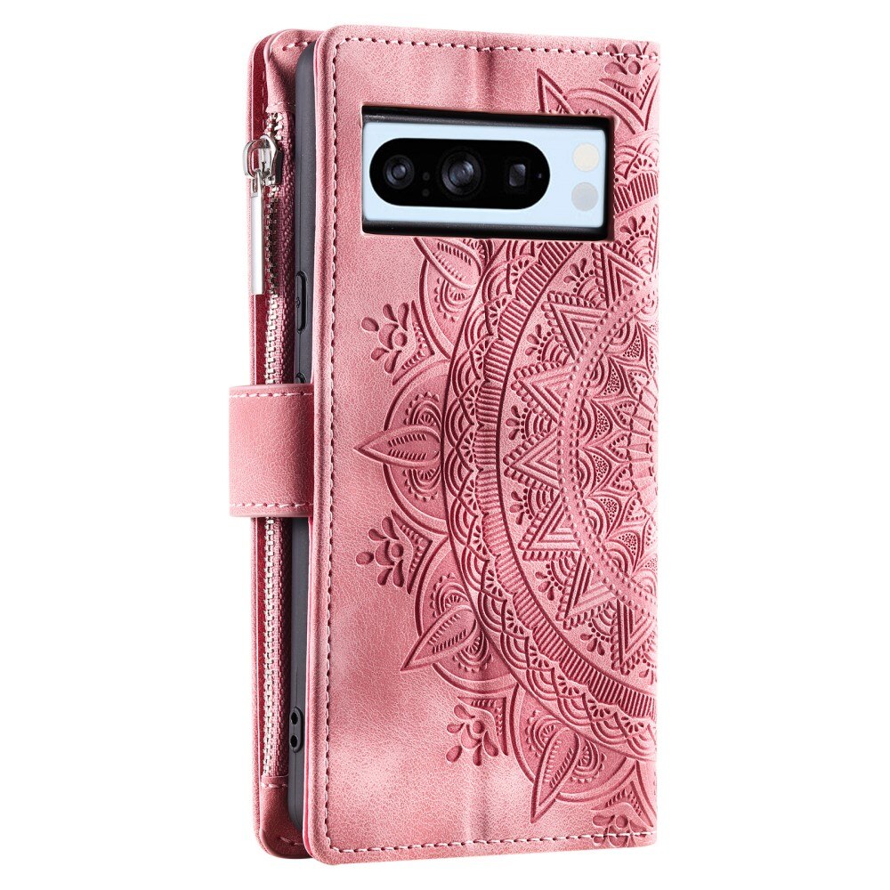 Google Pixel 8 Pro Wallet/Purse Mandala Pink