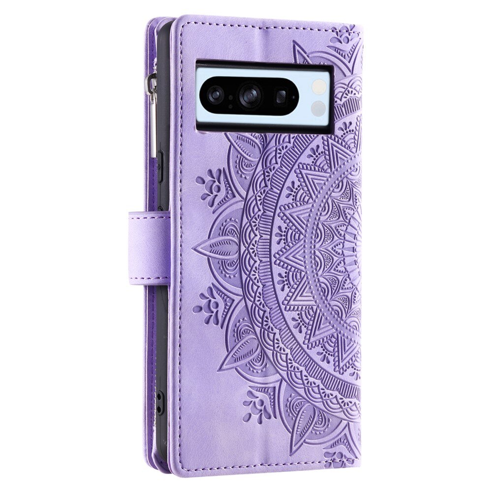 Google Pixel 8 Pro Wallet/Purse Mandala Purple