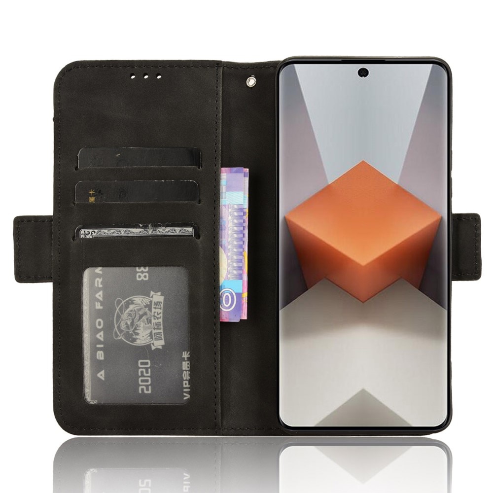 Xiaomi Redmi Note 13 Pro Plus Multi Wallet Case Black