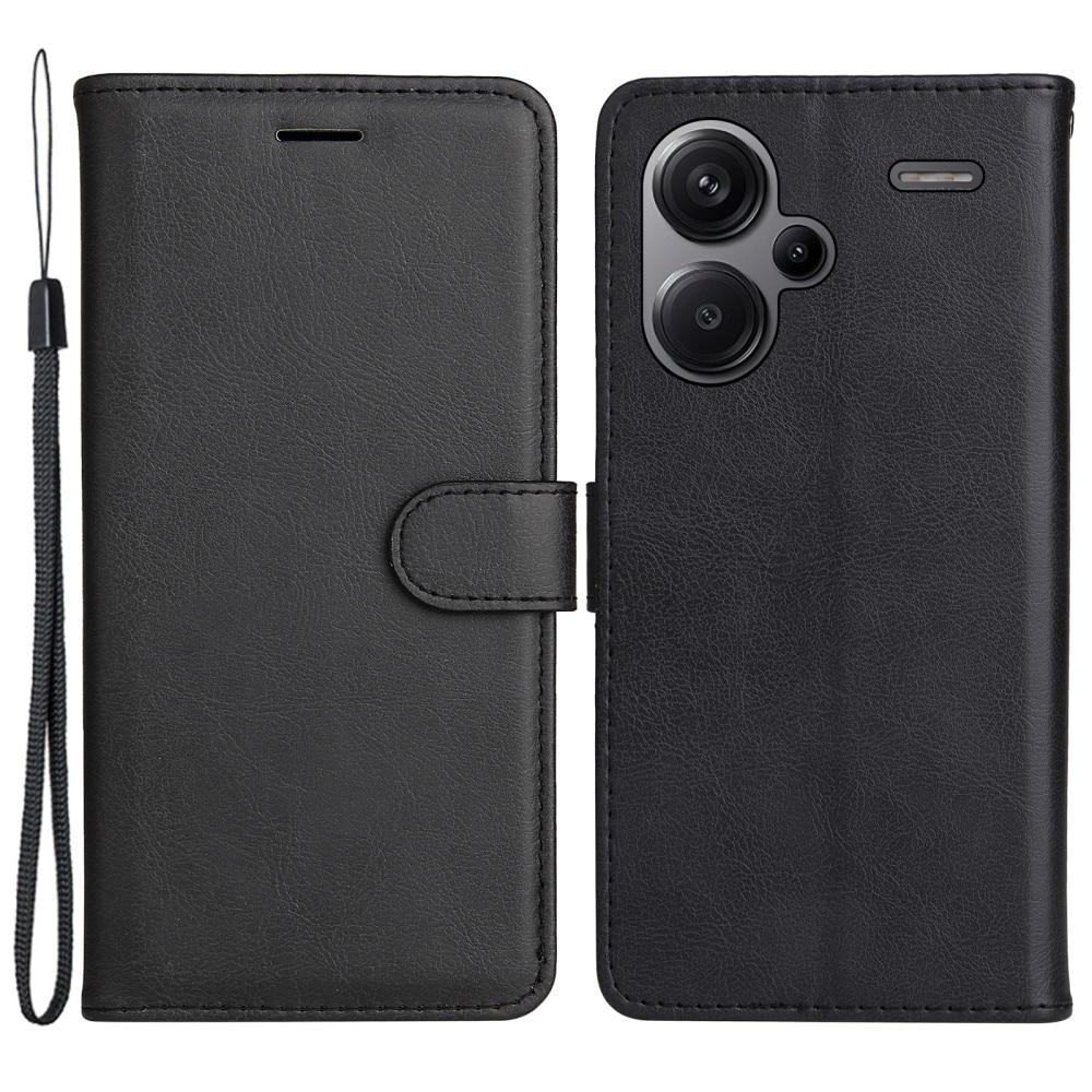 Xiaomi Redmi Note 13 Pro Plus Wallet Case Black
