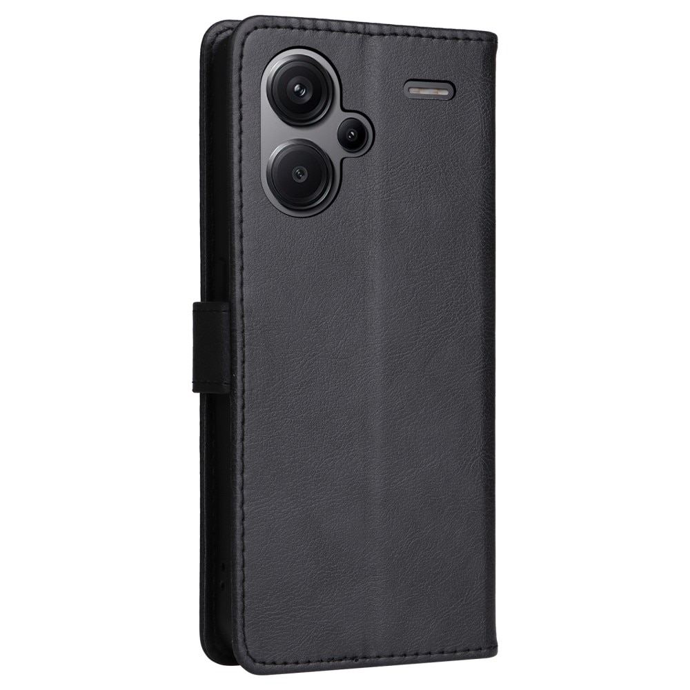 Xiaomi Redmi Note 13 Pro Plus Wallet Case Black