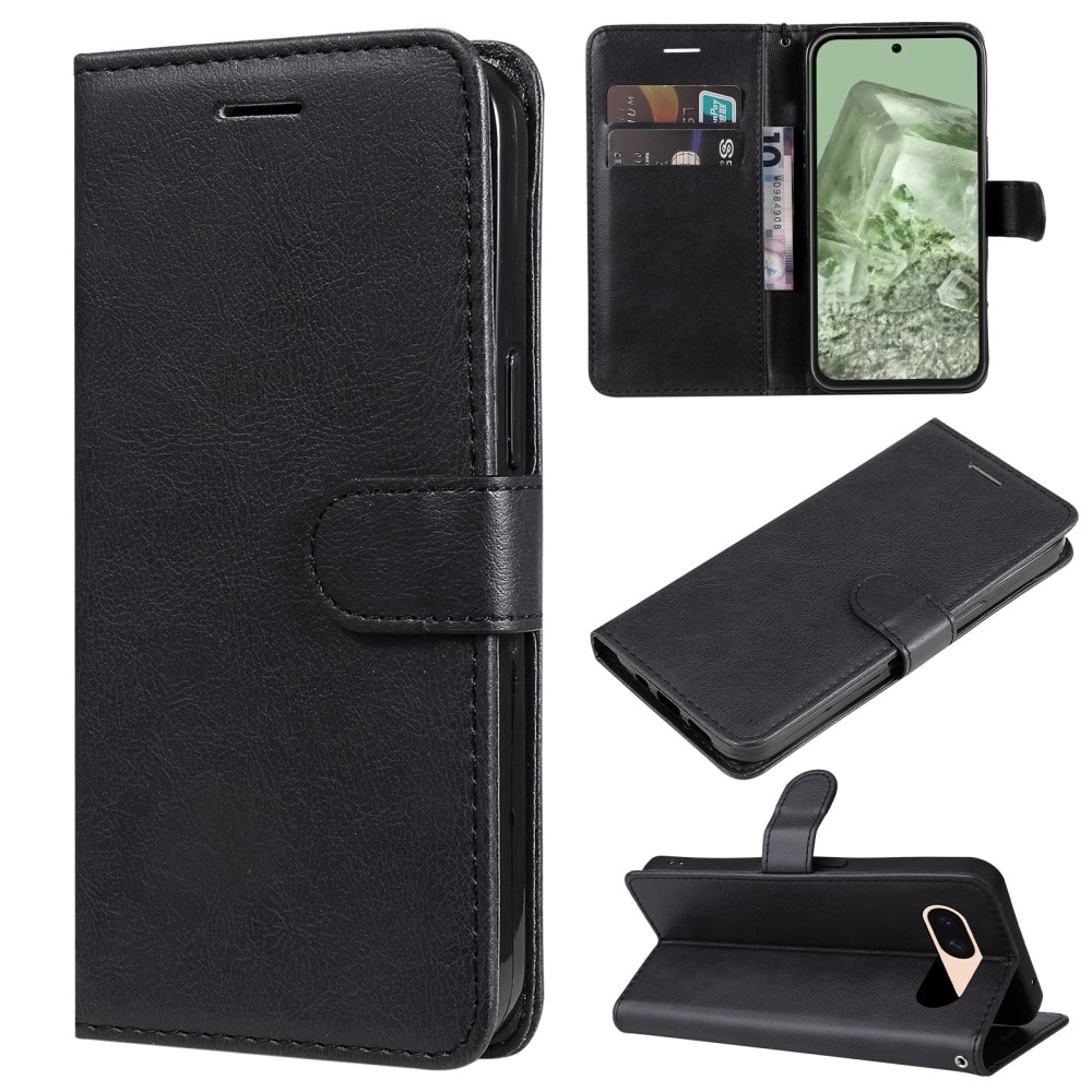 Google Pixel 8a Wallet Case Black