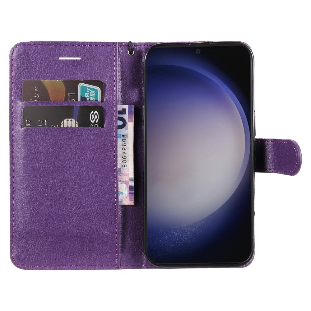 Samsung Galaxy S24 Wallet Case Purple