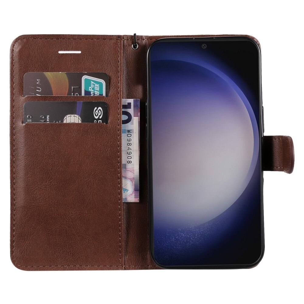 Samsung Galaxy S24 Wallet Case Brown