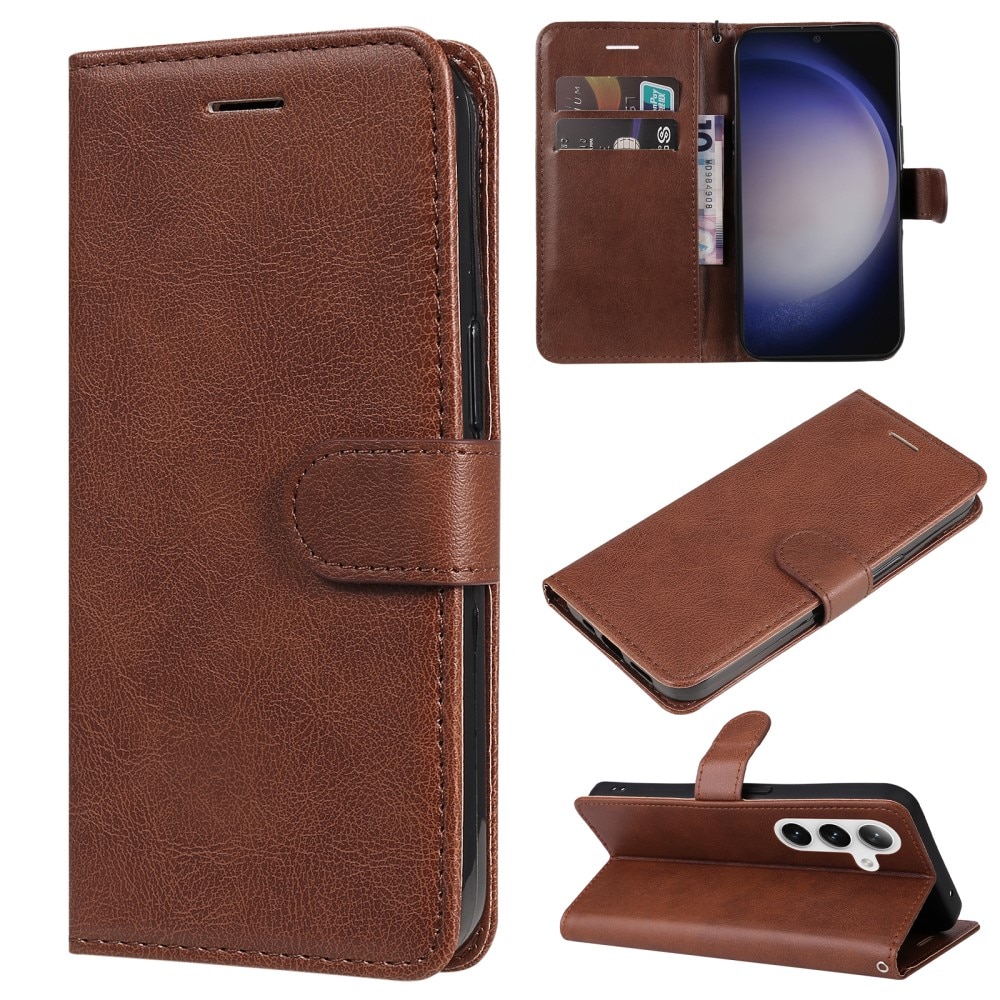 Samsung Galaxy S24 Wallet Case Brown