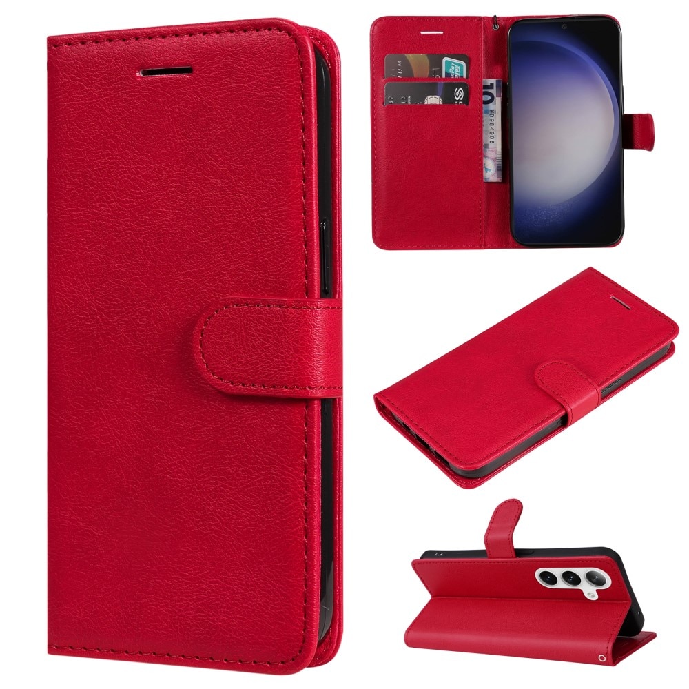 Samsung Galaxy S24 Wallet Case Red