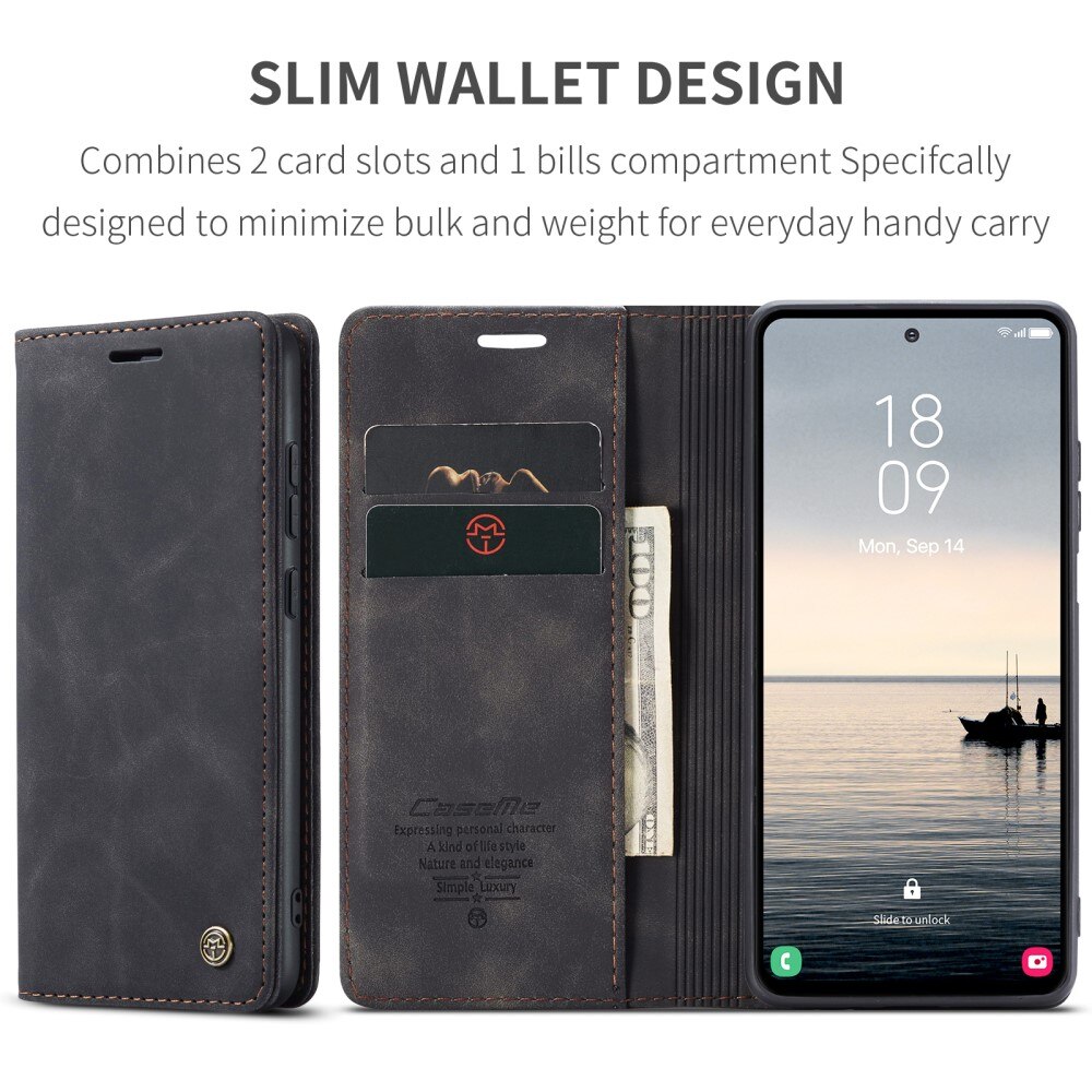 Samsung Galaxy S23 FE Slim Wallet Case Black