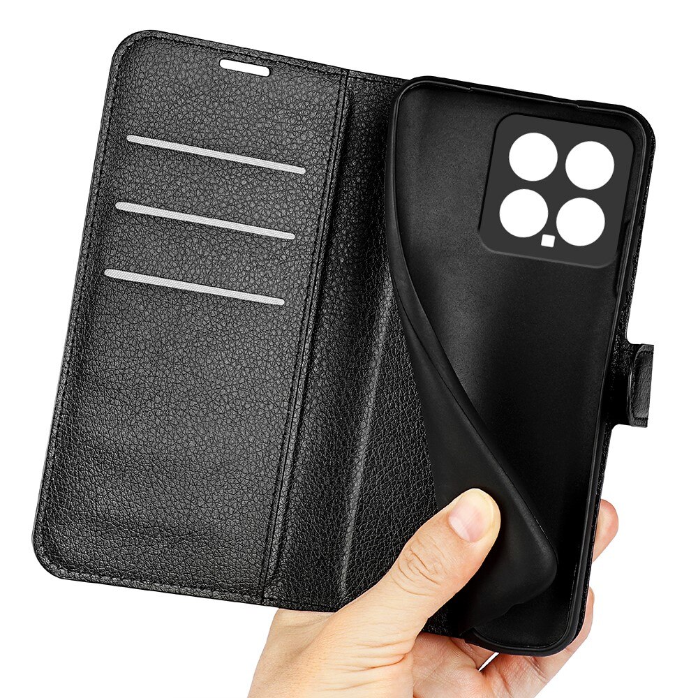 Xiaomi 14 Wallet Book Cover Black