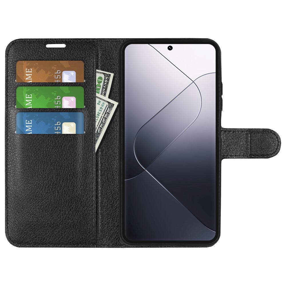 Xiaomi 14 Pro Wallet Book Cover Black