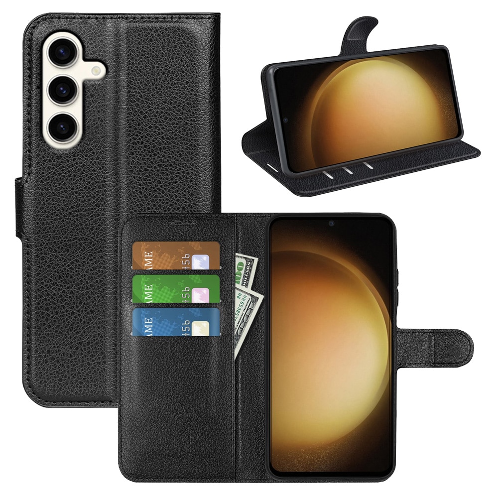 Samsung Galaxy S24 Plus Wallet Book Cover Black