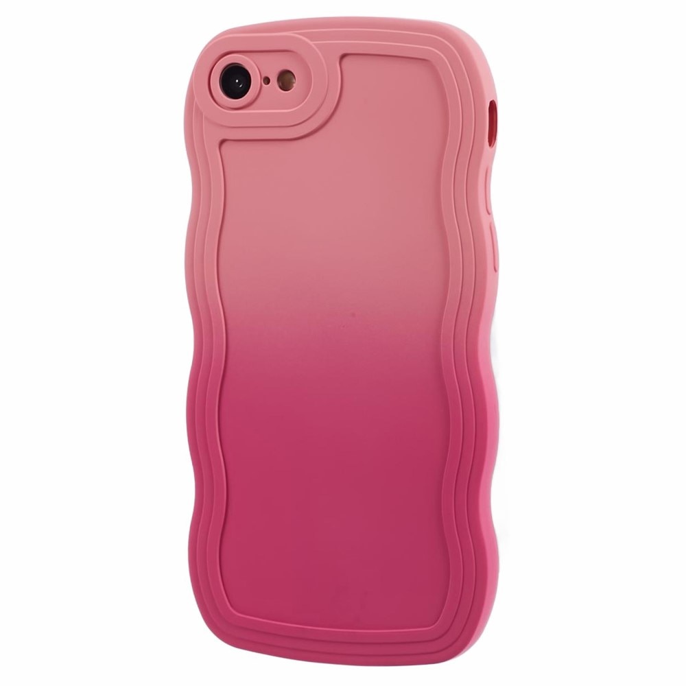 iPhone SE (2020) Wavy Edge Case Pink Ombre