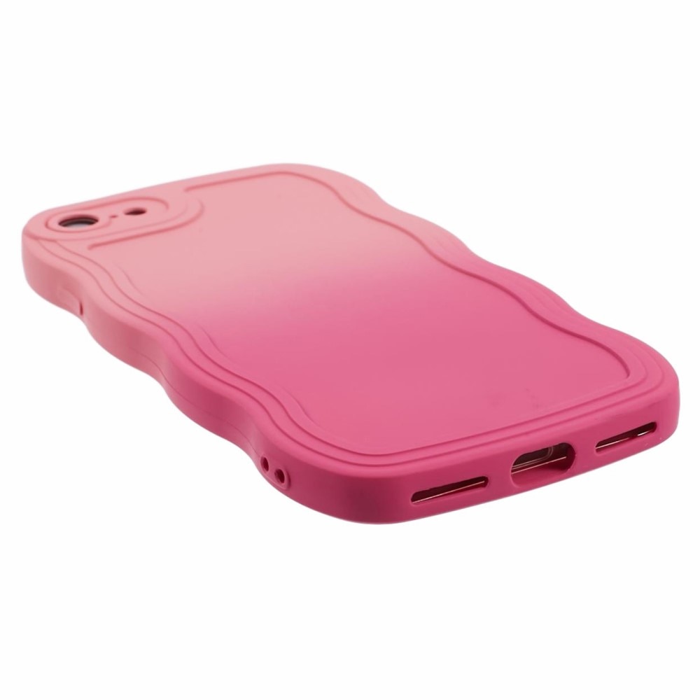 iPhone SE (2020) Wavy Edge Case Pink Ombre