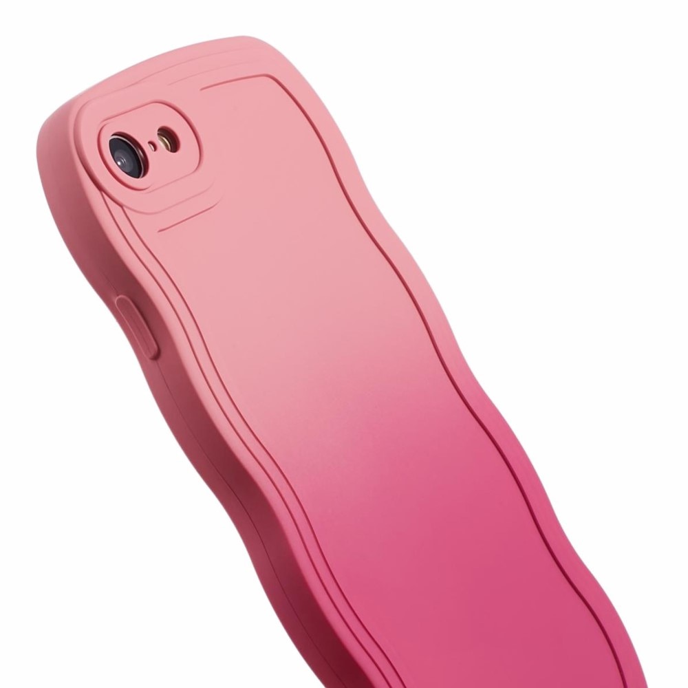 iPhone SE (2020) Wavy Edge Case Pink Ombre