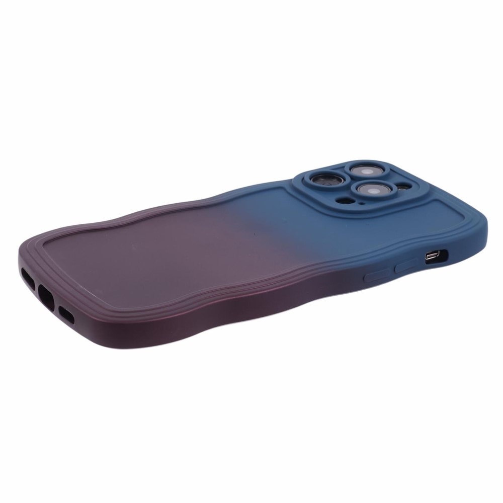 iPhone 13 Pro Max Wavy Edge Case Blue/purple Ombre