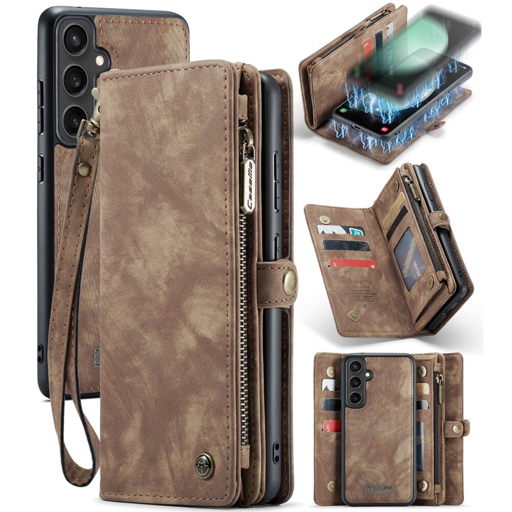 Samsung Galaxy S23 FE Multi-slot Wallet Case Brown