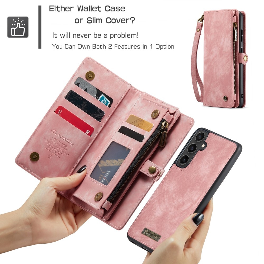 Samsung Galaxy S23 FE Multi-slot Wallet Case Pink