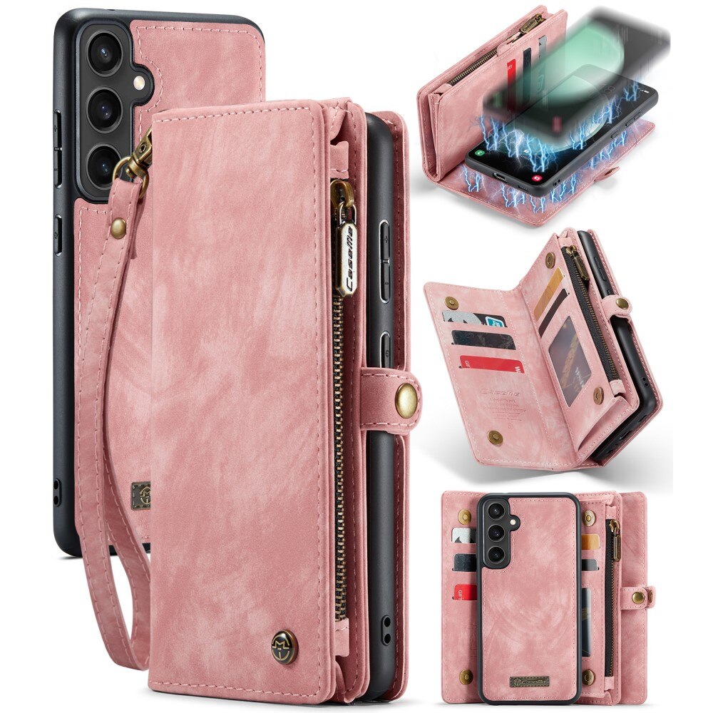 Samsung Galaxy S23 FE Multi-slot Wallet Case Pink