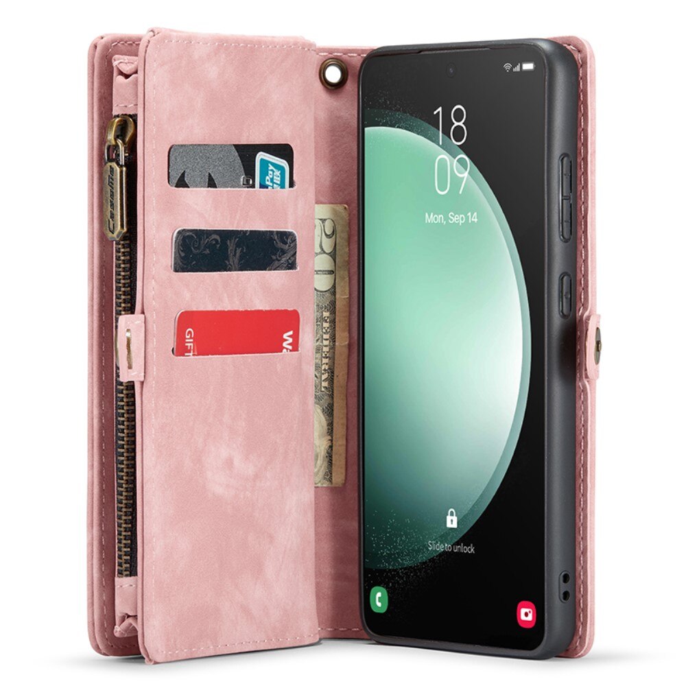 Samsung Galaxy S23 FE Multi-slot Wallet Case Pink