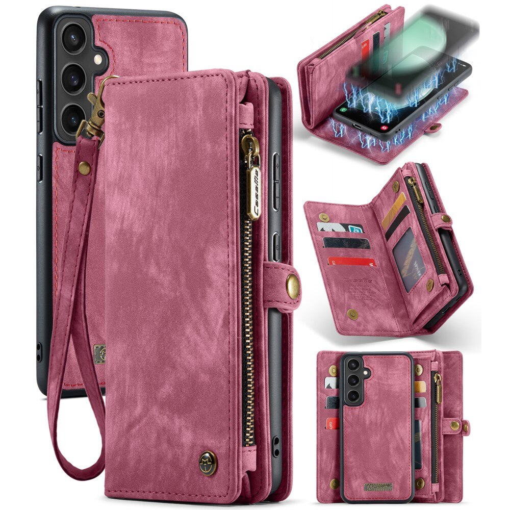 Samsung Galaxy S23 FE Multi-slot Wallet Case Red